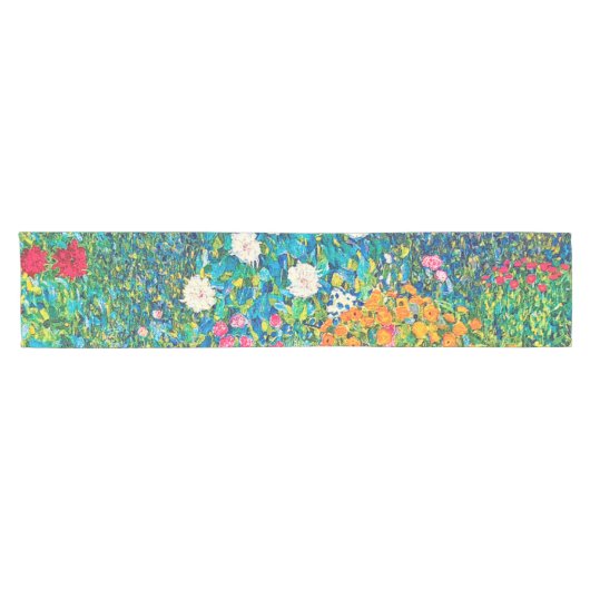 Blumengarten, Gustav Klimt Kurzer Tischläufer (Horizontal)