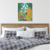 Blumengarten, Gustav Klimt Leinwanddruck (Insitu (Schlafzimmer))