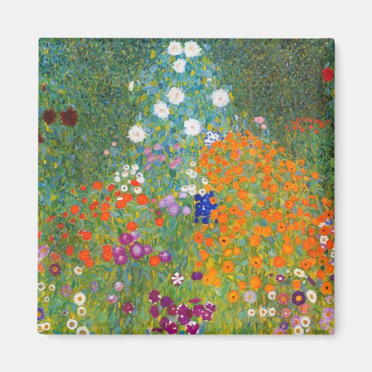 Blumengarten | Gustav Klimt Magnet (Vorne)