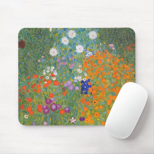 Blumengarten (Gustav Klimt) Mousepad (Mit Mouse)