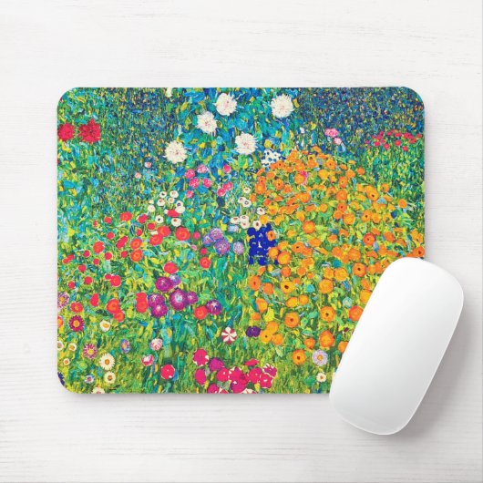 Blumengarten, Gustav Klimt Mousepad (Mit Mouse)