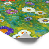 Blumengarten, Gustav Klimt Poster (Ecke)