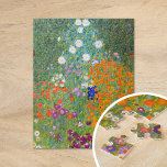 Blumengarten | Gustav Klimt Puzzle<br><div class="desc">Blumengarten (1905-1907) des österreichischen Künstlers Gustav Klimt. Originelle Kunstmalerei ist Öl auf Leinwand mit einer leuchtend abstrakten Landschaft von bunten Blume. Verwenden Sie die Entwurfstools,  um einen benutzerdefinierten Text hinzuzufügen oder das Bild zu personalisieren.</div>