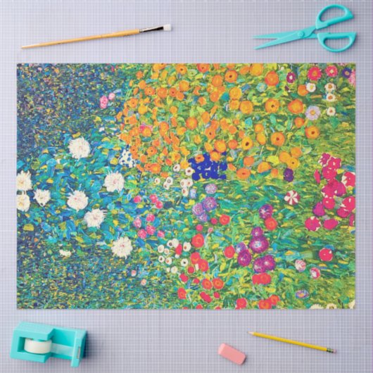Blumengarten, Gustav Klimt Seidenpapier (Basteln)