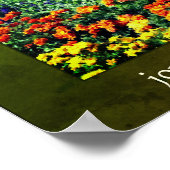 Blumengarten Güte Inspiration Zitat Poster (Ecke)