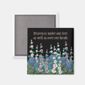 Blumengarten Himmel auf der Erde Magnet (Vorderseite/Rückseite)