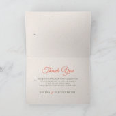 Blumengarten Hochzeit Dankeskarte (Innenseite)