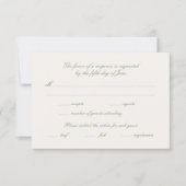 Blumengarten Hochzeit der Hütte RSVP Karte (Vorderseite)