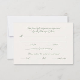 Blumengarten Hochzeit der Hütte RSVP Karte