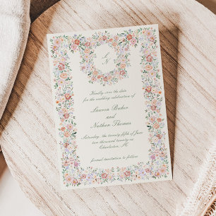 Blumengarten Hochzeit der Hütte Save The Date