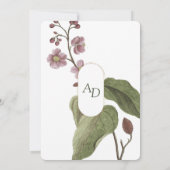 Blumengarten Hochzeit Einladung (Rückseite)