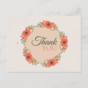 Blumengarten Hochzeit Postkarte