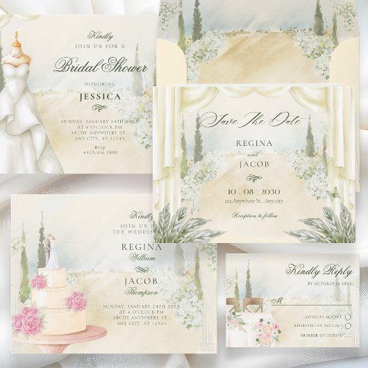Blumengarten-Hochzeit  Save The Date
