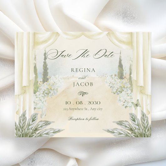 Blumengarten-Hochzeit  Save The Date