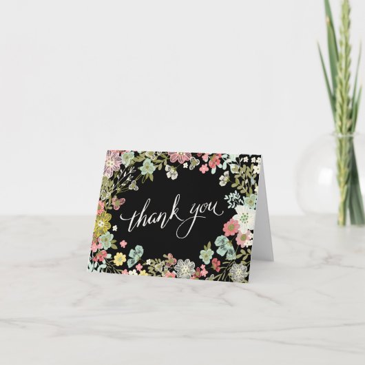 Blumengarten Hochzeit Vielen Dank, dass Sie Karten (Vorderseite)