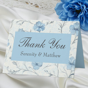 Blumengarten Hochzeit Vielen Dank Karte