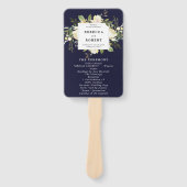 Blumengarten Hochzeitsfans Fächer (Vorderseite)