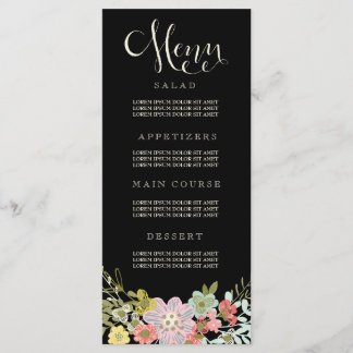 Blumengarten Hochzeitskarten Menükarte