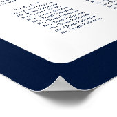 Blumengarten Hochzeitsskalender für Empfänge Poster (Ecke)