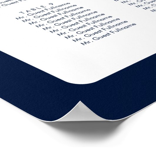 Blumengarten Hochzeitsskalender für Empfänge Poster (Ecke)