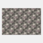 Blumengarten Holzstuhl Naturmuster Geschenkpapier Set (Vorderseite)