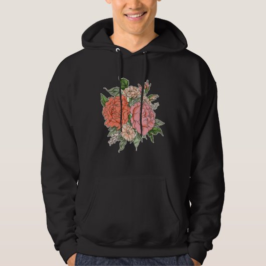 Blumengarten Hoodie (Vorderseite)