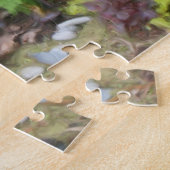 Blumengarten Hütte Gouache Malerei Puzzle (Seite)