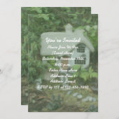 Blumengarten Hütte Malerei Party Einladung (Vorne/Hinten)