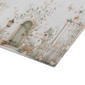Blumengarten im Landhausstil Schneidebrett (Ecke)