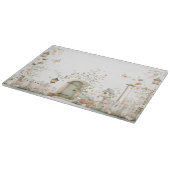 Blumengarten im Landhausstil Schneidebrett (Ecke)