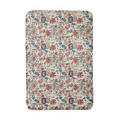 Blumengarten in Reds und dunkle Blues Badematte (Vorderseite Vertikal)