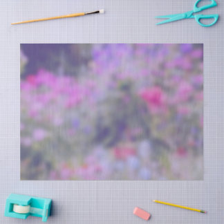 Blumengarten in rosa lila violett sieht traumhaft  seidenpapier