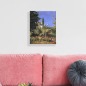 Blumengarten in Sainte-Adresse - Claude Monet Leinwanddruck (Insitu (Wohnzimmer))