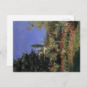 Blumengarten in Sainte-Adresse - Claude Monet Postkarte (Vorne/Hinten)