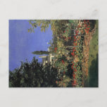 Blumengarten in Sainte-Adresse - Claude Monet Postkarte<br><div class="desc">Zeigen Sie den Leuten Ihren Stil und Ihre Raffinesse mit dieser Reproduktion eines Kunstwerks mit dem Titel "Blühender Garten in Sainte Adresse" von Claude Monet. Landschaft,  die einen Garten mit Blume darstellt. Gemalt um 1900.</div>