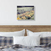 Blumengarten in Schwarz-Weiß Leinwanddruck (Insitu (Schlafzimmer))