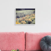 Blumengarten in Schwarz-Weiß Leinwanddruck (Insitu (Wohnzimmer))