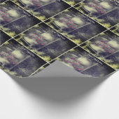 Blumengarten in Schwarz-Weiß-Personalisiert Geschenkpapier (Ecke)