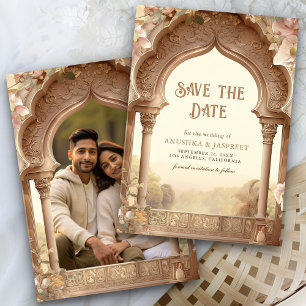 Blumengarten Indian Palace Arch Wedding Foto Save The Date
