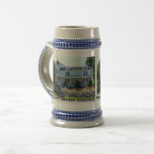 Blumengarten, Insel Mackinac, Michigan Bierglas (Vorderseite Links)