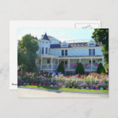 Blumengarten, Insel Mackinac, Michigan Postkarte (Vorne/Hinten)