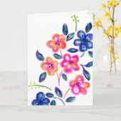 Blumengarten Karte (Gelbe Blume)