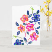 Blumengarten Karte (Gelbe Blume)