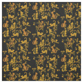 Blumengarten Katzen Orange Tabby Cat Stoff (Muster)
