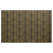 Blumengarten Katzen Orange Tabby Cat Stoff (Fat Quarter (45,7 x 55,9 cm))