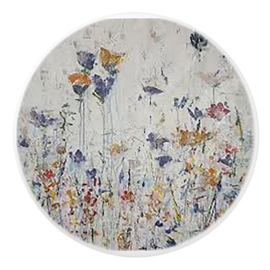 Blumengarten Keramikknauf (Vorderseite)