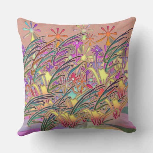 Blumengarten Kissen (Rückseite)