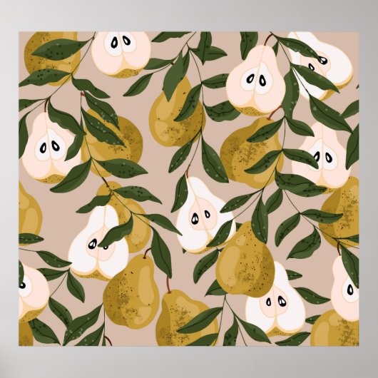 Blumengarten: Kleine Niedliche Florale Poster (Vorne)