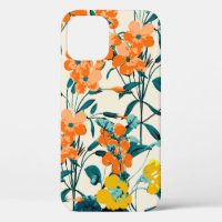 Blumengarten. Kleine Niedliche Florale und Zweigst