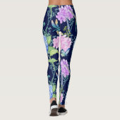 Blumengarten-Kolibri-Libelle Legging Leggings (Rückseite)